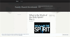 Desktop Screenshot of familychurchdevotionals.wordpress.com