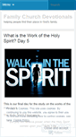 Mobile Screenshot of familychurchdevotionals.wordpress.com