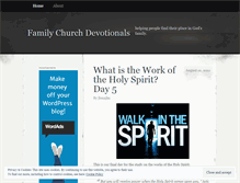 Tablet Screenshot of familychurchdevotionals.wordpress.com