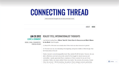 Desktop Screenshot of connectingthread.wordpress.com