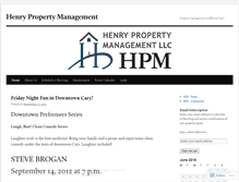 Tablet Screenshot of henrypropertymanagement.wordpress.com
