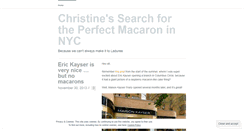 Desktop Screenshot of perfectmacaroninnyc.wordpress.com