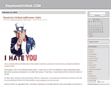 Tablet Screenshot of keystoneunited.wordpress.com