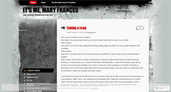 Desktop Screenshot of maryfrancesmillet.wordpress.com