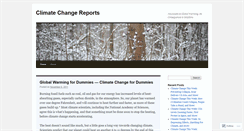 Desktop Screenshot of climatechangereports.wordpress.com
