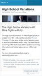 Mobile Screenshot of highschoolvariations.wordpress.com