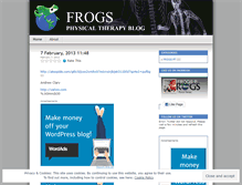 Tablet Screenshot of frogspt.wordpress.com