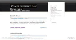 Desktop Screenshot of lawoutlines.wordpress.com