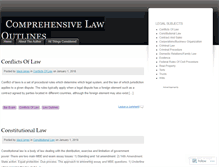 Tablet Screenshot of lawoutlines.wordpress.com