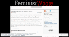 Desktop Screenshot of feministwhore.wordpress.com
