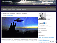 Tablet Screenshot of 1percentinspiration.wordpress.com