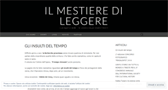 Desktop Screenshot of ilmestieredileggere.wordpress.com