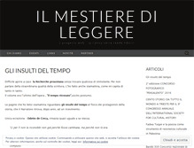 Tablet Screenshot of ilmestieredileggere.wordpress.com