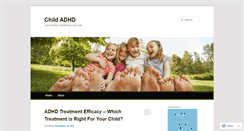 Desktop Screenshot of childadhd.wordpress.com