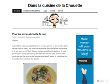 Tablet Screenshot of danslacuisinedelachouette.wordpress.com