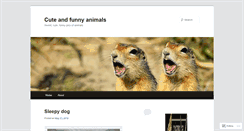 Desktop Screenshot of cutefunnyanimals.wordpress.com