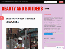 Tablet Screenshot of beautyandbuilders.wordpress.com