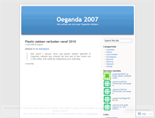 Tablet Screenshot of oeganda2007.wordpress.com