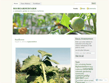 Tablet Screenshot of bigbeardedfarm.wordpress.com