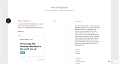 Desktop Screenshot of becodaimaginacao.wordpress.com