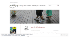 Desktop Screenshot of pebblejoy.wordpress.com