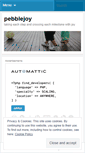 Mobile Screenshot of pebblejoy.wordpress.com