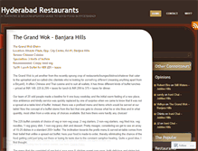 Tablet Screenshot of hyderabadrestaurants.wordpress.com