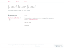 Tablet Screenshot of foodlovefood.wordpress.com