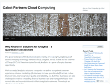 Tablet Screenshot of cabotcloudcomputing.wordpress.com