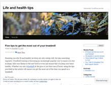 Tablet Screenshot of lifeandhealthtips.wordpress.com