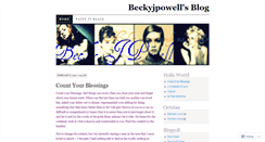 Desktop Screenshot of beckyjpowell.wordpress.com