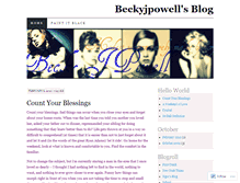 Tablet Screenshot of beckyjpowell.wordpress.com