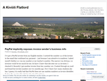 Tablet Screenshot of kivioli.wordpress.com