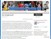 Tablet Screenshot of nimalanharindrassportingblog.wordpress.com