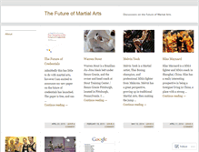 Tablet Screenshot of futureofmartialarts.wordpress.com