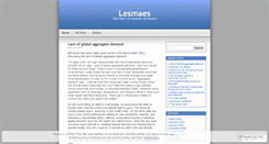 Desktop Screenshot of lesmaes.wordpress.com