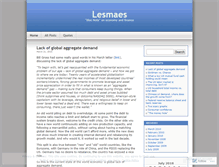 Tablet Screenshot of lesmaes.wordpress.com