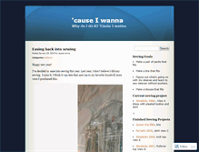 Tablet Screenshot of causeiwanna.wordpress.com