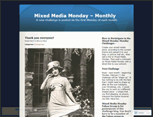 Tablet Screenshot of mixedmediamonday.wordpress.com