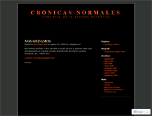 Tablet Screenshot of cronicasnormales.wordpress.com