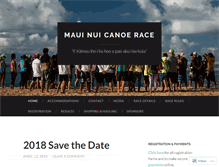 Tablet Screenshot of mauinuicanoerace.wordpress.com
