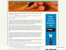 Tablet Screenshot of howtomakeresume.wordpress.com