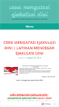 Mobile Screenshot of caramengatasiejakulasidiniz.wordpress.com