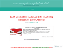 Tablet Screenshot of caramengatasiejakulasidiniz.wordpress.com