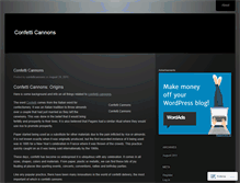 Tablet Screenshot of confetticannons.wordpress.com