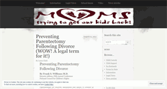 Desktop Screenshot of momstryingtogetourkidsback.wordpress.com