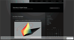 Desktop Screenshot of geometryanddigitaldesign.wordpress.com