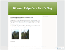 Tablet Screenshot of ninevehridgecarefarm.wordpress.com