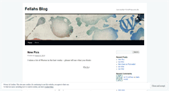 Desktop Screenshot of fellahsblog.wordpress.com
