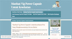 Desktop Screenshot of manfaatvigpowercapsuleuntukkesehatan.wordpress.com